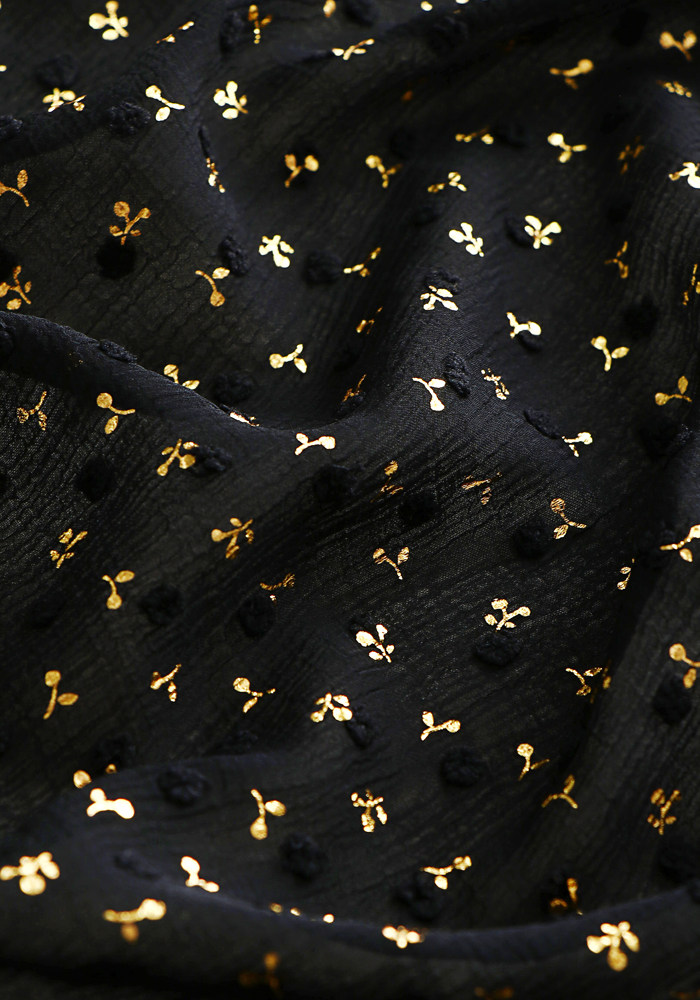 黑色波点裙连衣裙夏