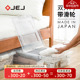 JEJ日本进口床底收纳箱透明扁平床下整理箱塑料抽屉式储物箱带轮