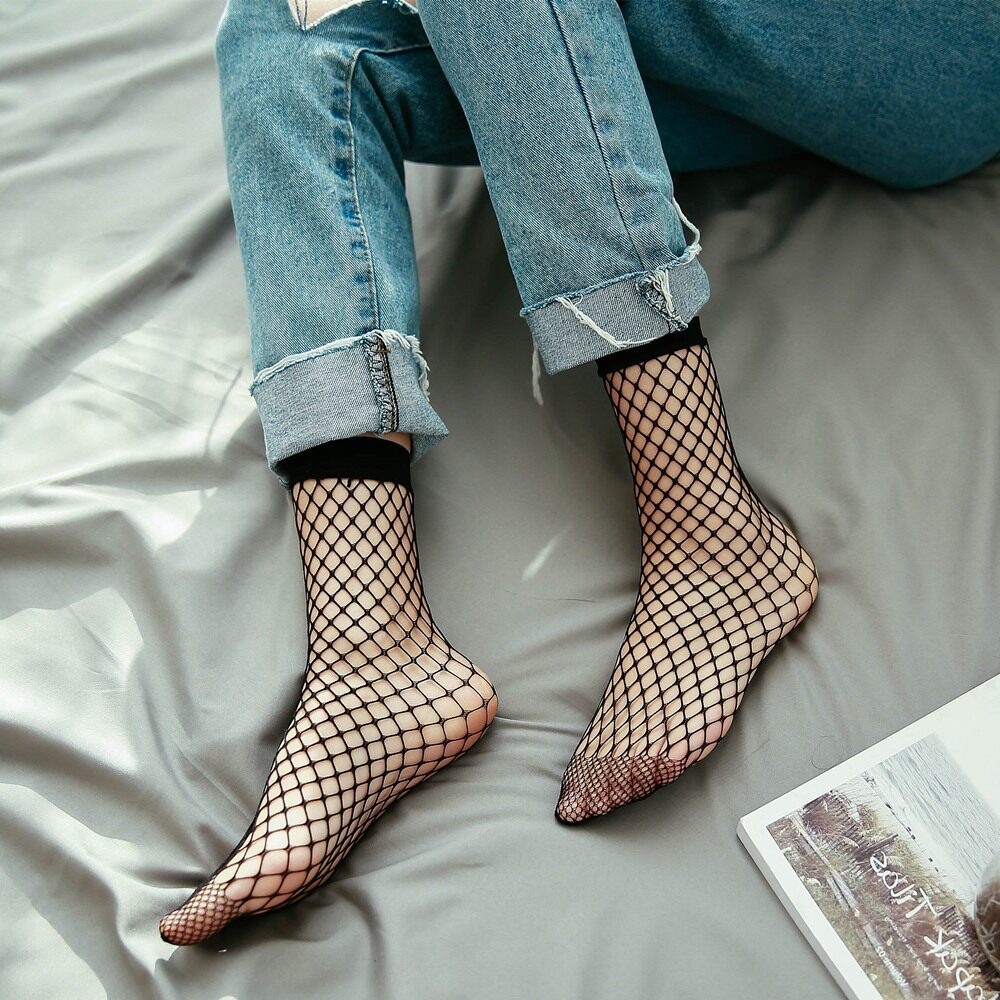渔网袜短袜 欧美_韩国鱼网袜短袜女士性感渔网袜黑色短丝袜欧美春夏季
