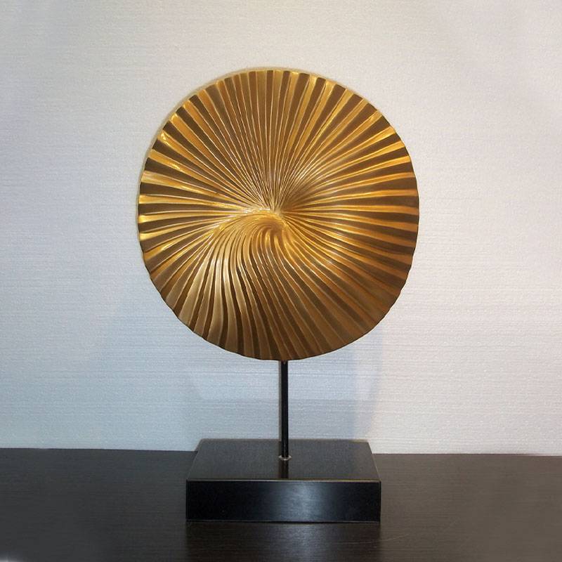 仿铜雕塑工艺品现代中式雕塑摆件酒店别墅会客厅抽象雕塑艺术品