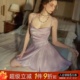 今夕何夕2025新款性感高级睡衣冰丝纯欲风夏天法式吊带睡裙女蕾丝