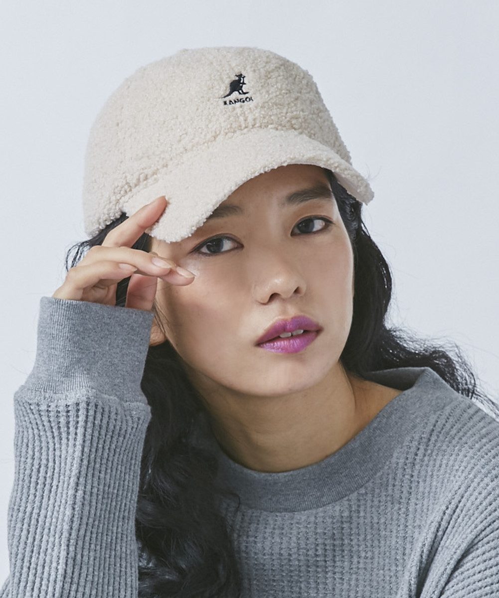 国现秒发日本kangol*108169212袋鼠羊羔绒棒球帽鸭舌帽可调节
