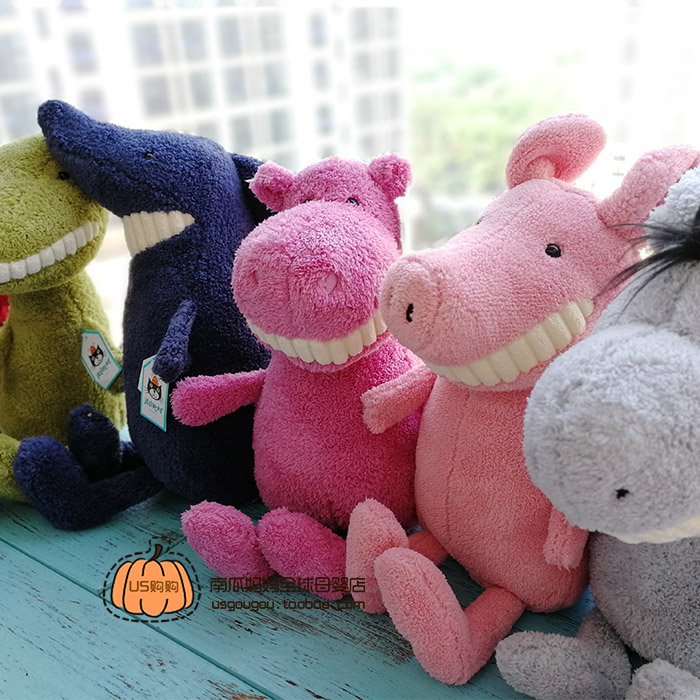 英国Jellycat toothy白牙齿毛绒玩具恐龙鲨鱼狐狸鳄鱼猪狗大呲牙|ruв категории игрушка/коляска/головоломка/блоки/модель, плюшевые игрушки - от Buy2taobao.com для оказания профессиональной услуги покупки агента Taobao