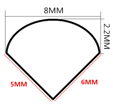 欧式家具五金皮条木门玻璃密封条防撞条热塑性橡胶条三角半圆压条