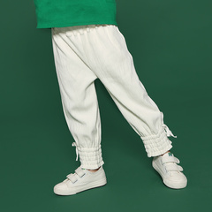 TYAKASHA塔卡沙包装系列本白色针织脚口松紧带童款打底裤SBC72