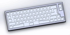 KBD66客制化机械键盘套件FC660配列CNC金属外壳支持LED樱桃轴轴