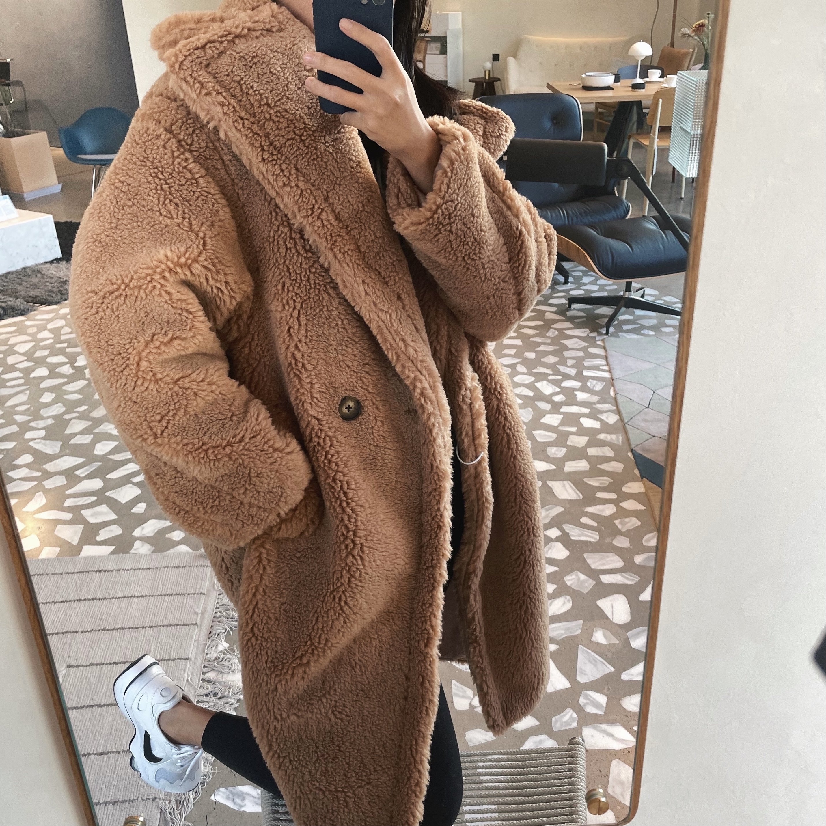 泰迪熊羊毛大衣