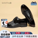 蜘蛛王官方旗舰店商务系带压纹正装皮鞋男2025夏季新款英伦风男鞋