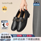 蜘蛛王官方旗舰店浅口单鞋女2025夏季新款时尚百搭气质套脚乐福鞋