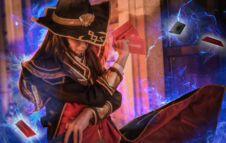cos服出租_北极cosplay服装出租 英雄联盟lol 卡牌大师崔斯特 中路