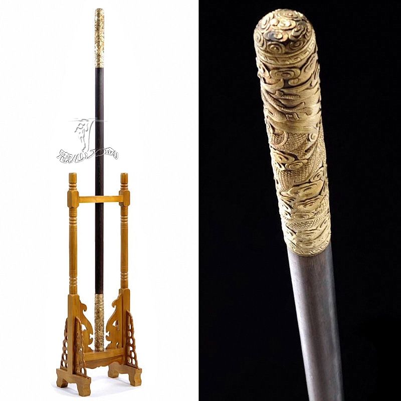 影视刀剑 龙泉_龙泉市宝剑兵器仁义精品金箍棒直棍影视武术道具未开刃