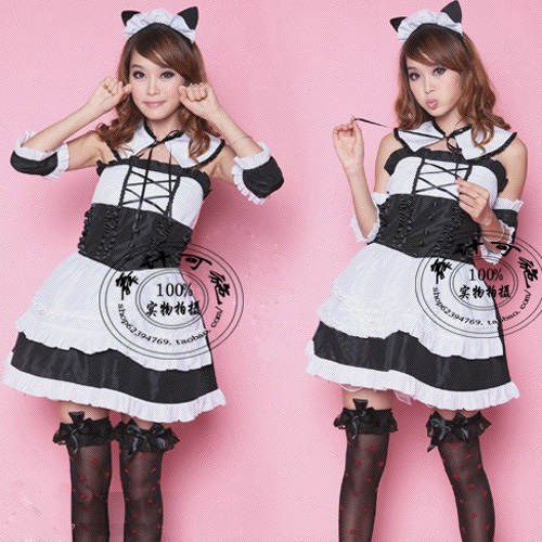 超萌lolita猫耳女仆装 经典女仆 COSPLAY女装演出服 万圣节服装在类目 女装/女士精品, 唐装/民族服装/舞台服装, 民族服装/舞台装中 - 来自Buy2taobao.com提供专业的淘宝代购服务