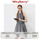 WhyBerry 24SS “都市派对”挂脖条纹连衣裙A字短裙吊带收腰少女