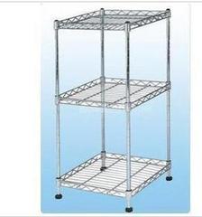 方形三层厨房置物架落地整理架收纳碗架厨房用品层架锅架储物架