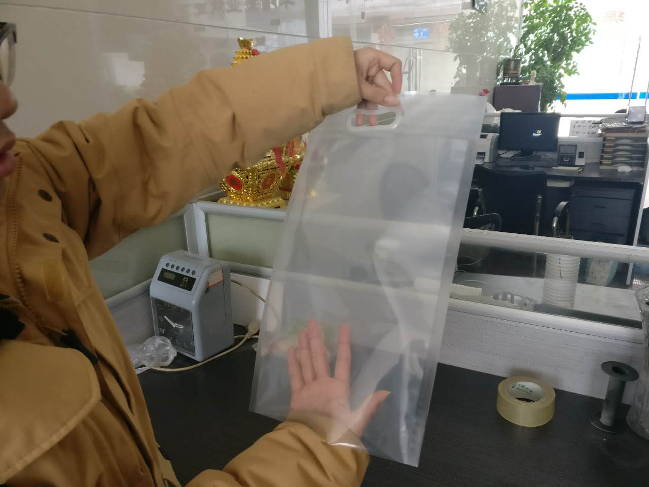 大米袋子5斤2.5kg装透明真空软包装20斤手提式塑料食品小米袋现货
