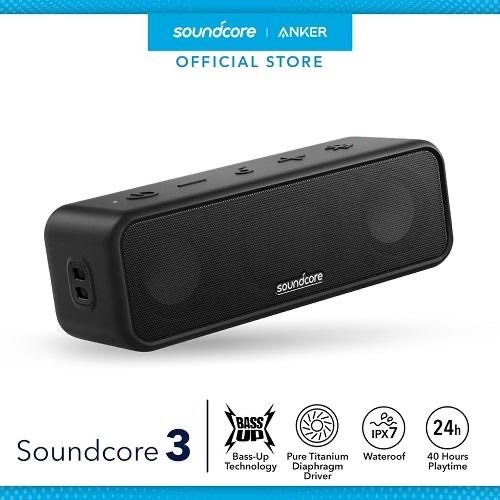 Anker安克Soundcore2/3声阔无线蓝牙音箱户外音响便携低音炮防水