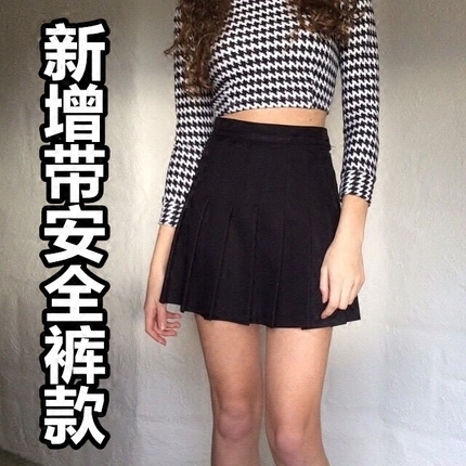Go Girl Go版型超好美式複古水原希子帶安全褲高腰顯瘦百褶裙短裙在類目 女裝/女士精品, 半身裙中 - 來自Buy2taobao.com提供專業的淘寶代購服務