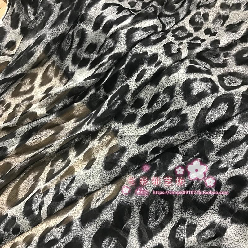 Colorful Fabric Art Shop Real silk Fabric mulberry silk Chiffon cloth Dress scarf Shawl Leopard patternin the Home Fabric , Cloth/Fabric/Manual diy Cloth fabric category - from Buy2taobao.com to provide professional Taobao agent buy service