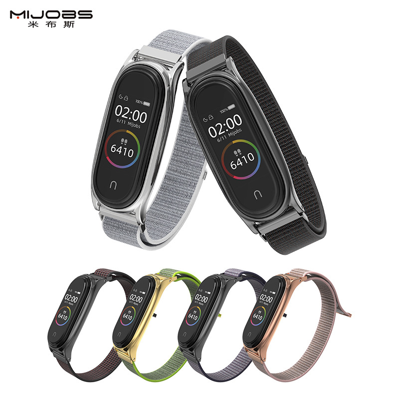 Mi Busi Apply to millet Bracelet 5/4/3/2 Wrist strap nfc nylon Loopback Metal replace Watch strapin the Smart devices , Smart bracelet category - from Buy2taobao.com to provide professional Taobao agent buy service