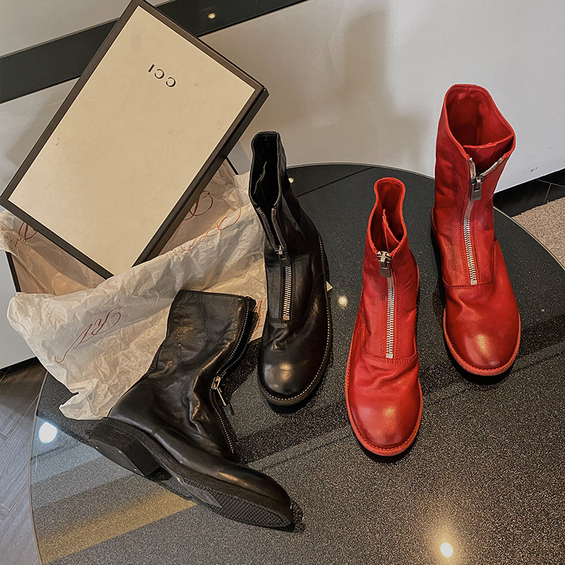 老果家鬼帝covonty guidi靴子310马丁靴女英伦风真皮短靴秋冬单靴