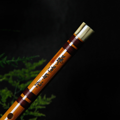 双插白铜竹笛 专业型二节笛子 买一送六配件 名师之作 巅峰乐器