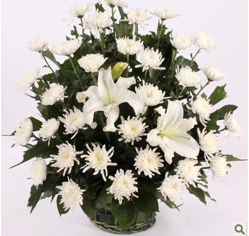 上海同城鲜花速递丧事花篮花圈殡仪馆葬礼追思会花篮花店包邮
