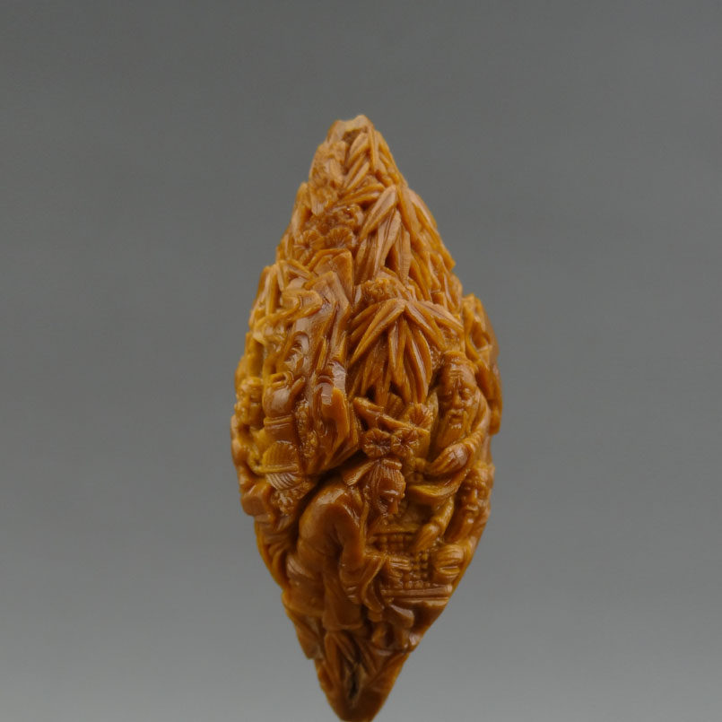 名家陈素林《竹林七贤》,巧思妙雕 2.2核