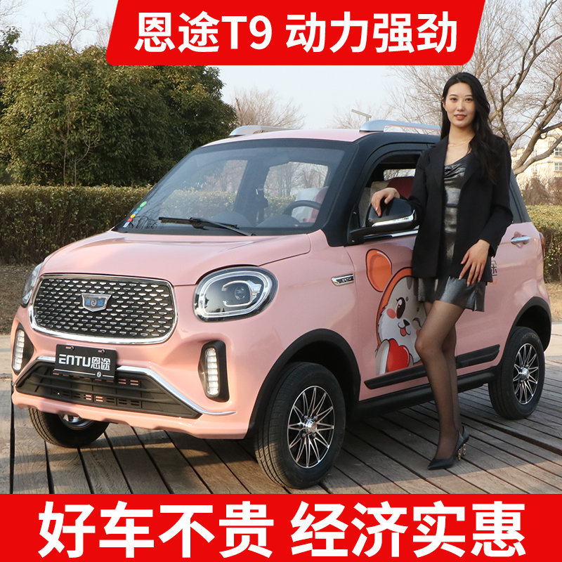 恩途电动四轮车家用四轮电动车成人代步车全封闭四轮家用女性四轮