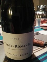 勃艮第本杰明 罗曼尼红酒 Benjamin Leroux Vosne Romanee 2013年