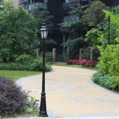 庭院路灯欧式室外小区别墅花园景观灯户外公园防水防锈单头路灯铝
