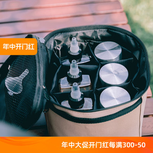 户外露营野餐调料盒组合套装烧烤调味罐油壶调味瓶组合收纳包
