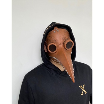 scp049鸟嘴面具cos铆钉疫医面罩cos乌鸦长嘴万圣节舞会怪物鸟头套
