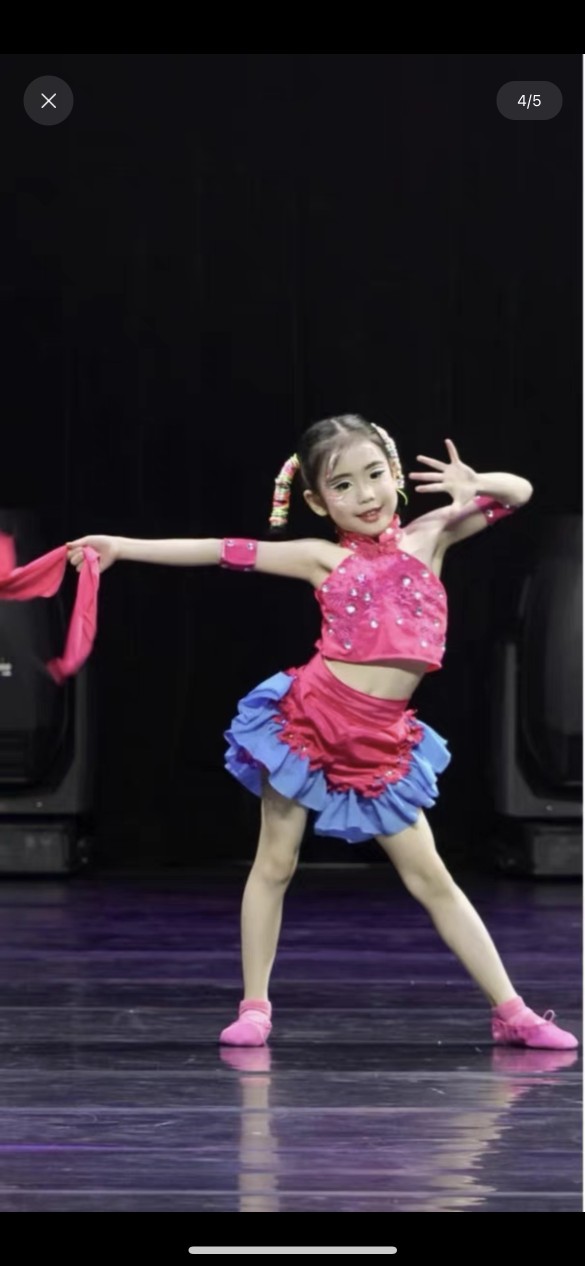 儿童民族舞蹈演出服小舞蹈家妞啊扭秧歌舞台表演服幼儿舞台装少儿