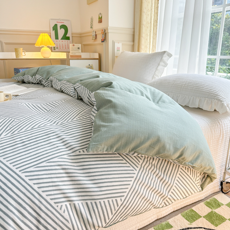 100棉被套纯棉被罩床上用品宿舍床品被套简约单人被芯套180×220