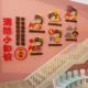 安全消防教育墙贴面幼儿园装饰主题成品红色文化环创布置楼梯教室