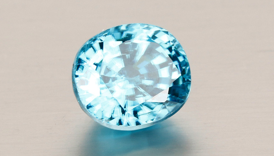 6.16ct 帕拉伊巴色天然锆石裸石 风信子