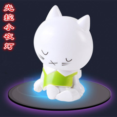 瞌睡猫LED光控小夜灯插电床头宝宝喂奶灯起夜灯卧室感应夜灯 新品