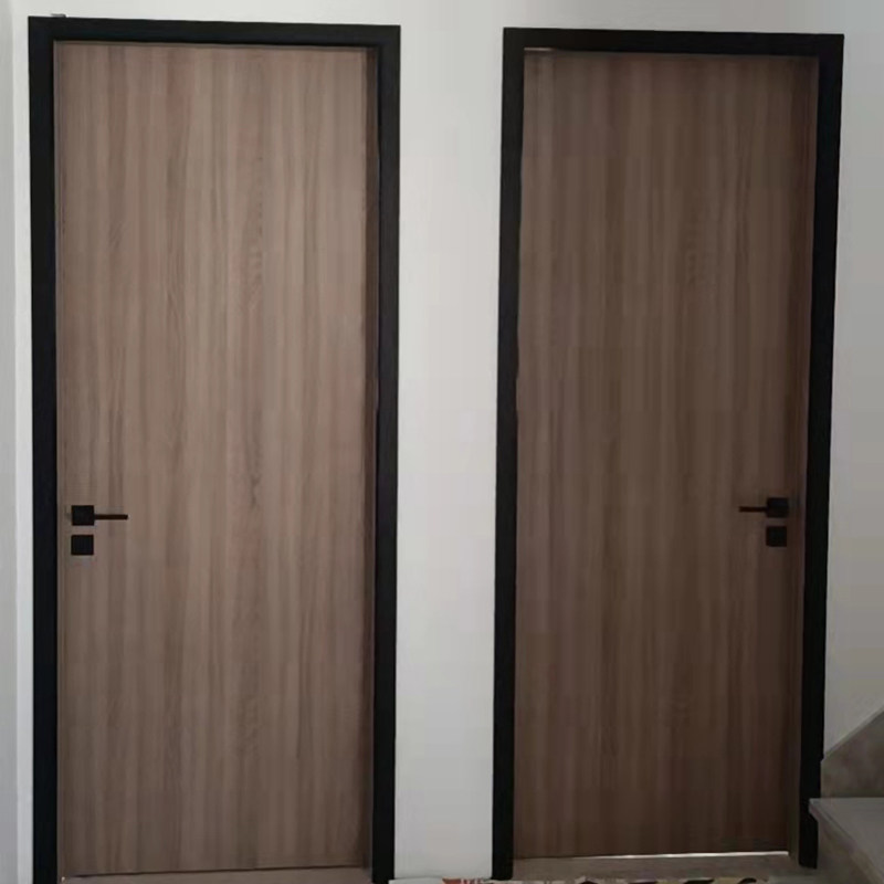 上海极简窄边铝木生态门 家用窄边框卧室门现代简约室内轻奢房门