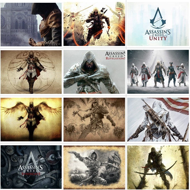 动漫二次元周边刺客信条水晶卡贴卡贴刺客口碑好店