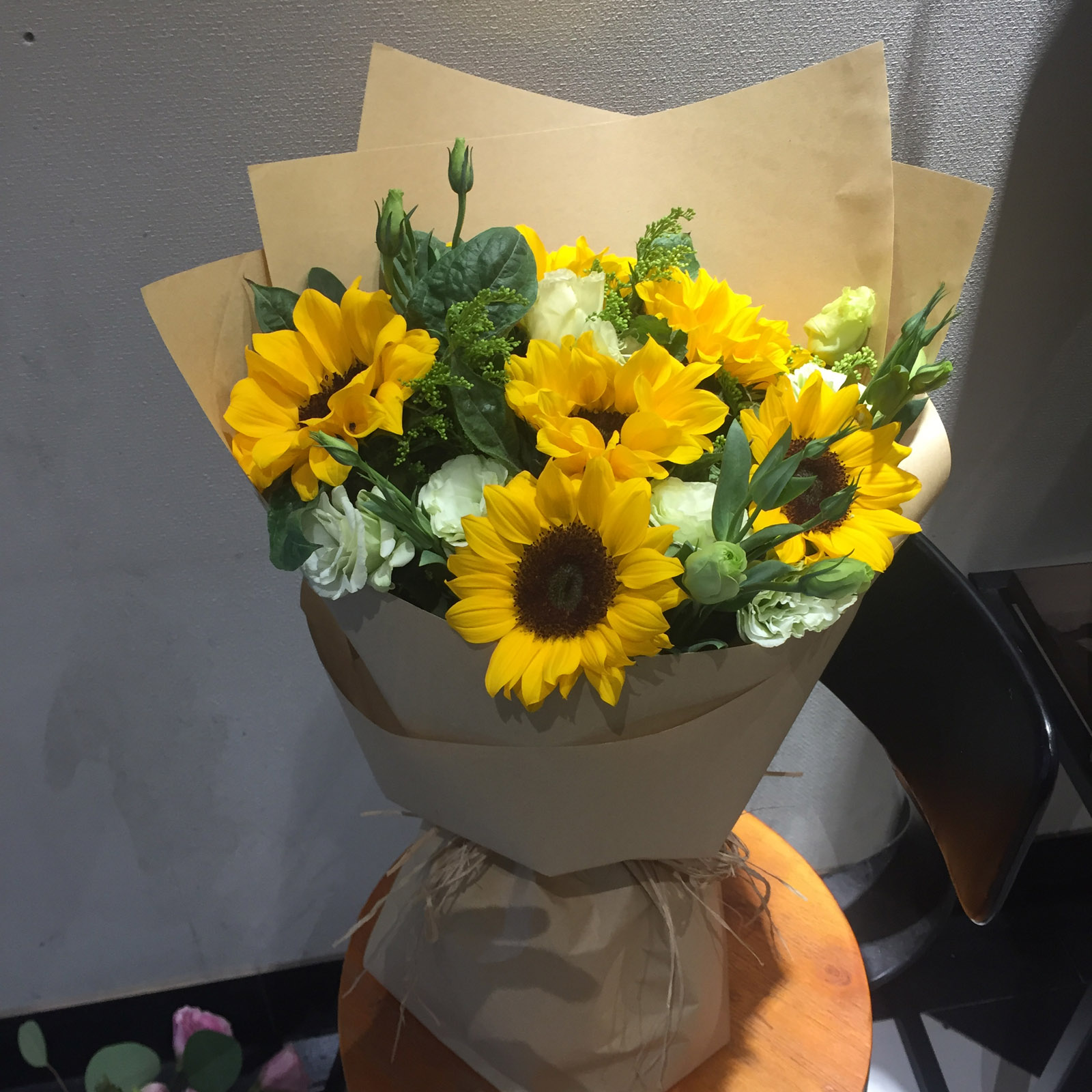 多款实拍向日葵花束苏州本地实体鲜花店生日祝福速递送花上门