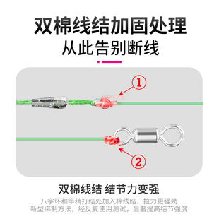 进口主线成品线组套装全套正品竞技手工绑好台钓鱼线主线组