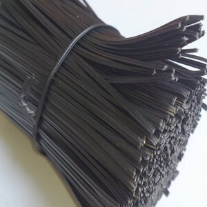 环保pvc包胶铁芯扎线扎带 扎丝 扎条 塑料封条8cm/1000条