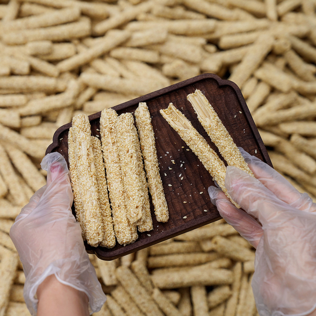 晚桔丨清甜香脆杠子糖 也叫麻杆糖空心糖等 麦芽糖熬制老式小零食
