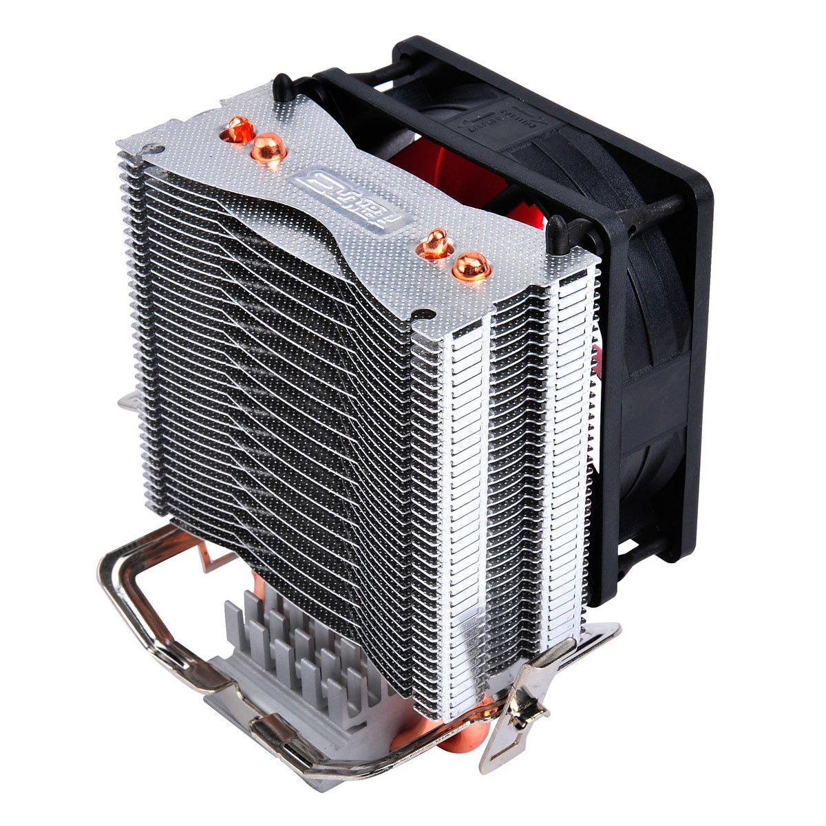 红海mini静音版 cpu散热器2铜热管电脑风扇 1150 1155 am4