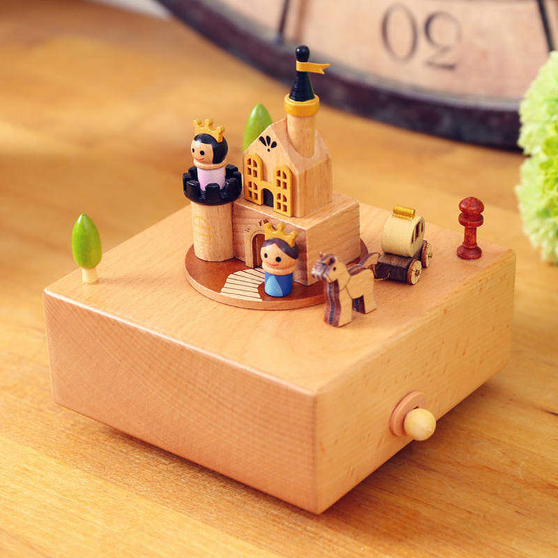 天空之城堡木质音乐盒八音盒创意生日情人节圣诞礼品送女儿童朋友