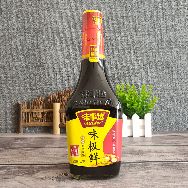 味事达味极鲜酱油760ml 凉拌菜烹调蘸点调味生抽非转基因酿造酱油