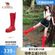 骆驼户外靴红色女靴雨靴长筒靴休闲鞋战靴骑士靴户外雨鞋涉水鞋
