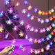LED圣诞节雪花圣诞树铃铛灯串节日彩灯闪灯房间卧室装饰灯小夜灯