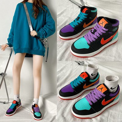 aj女鞋熊猫黑白