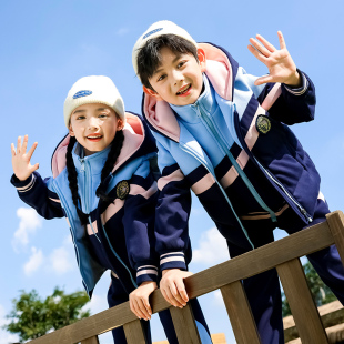 幼儿园园服春秋套装运动会服装一年级校服小学生班服秋冬款三件套